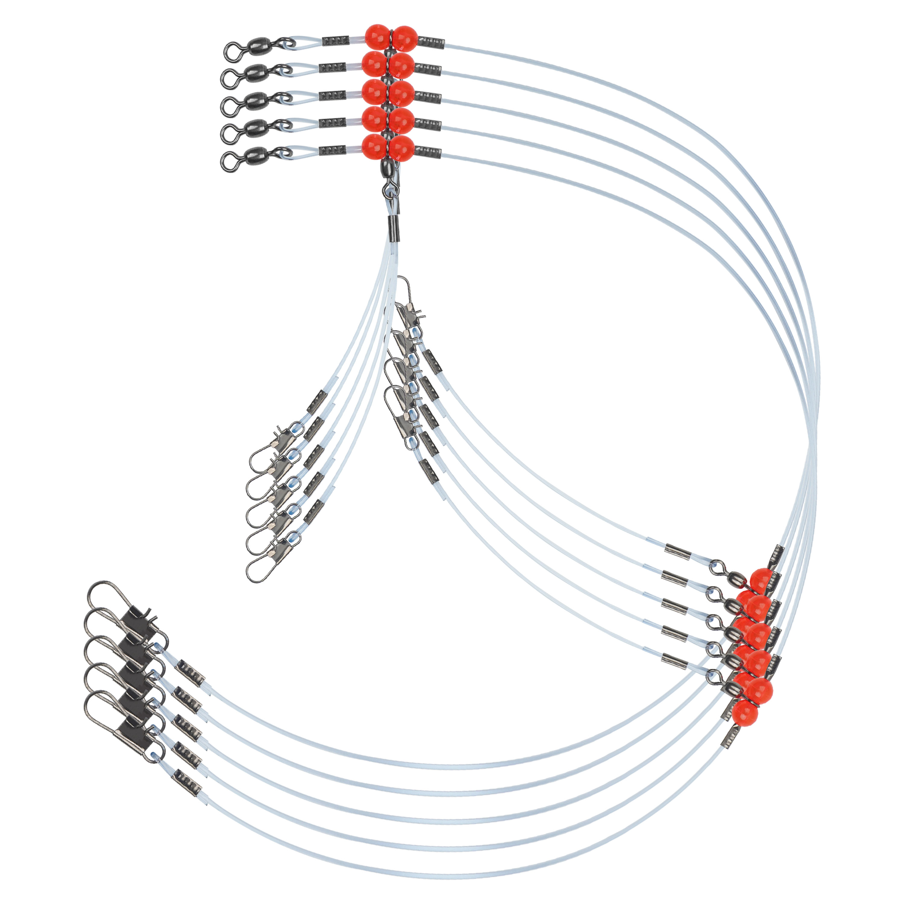Surf Fishing Equipment - 12 buah pemimpin memancing nilon dengan