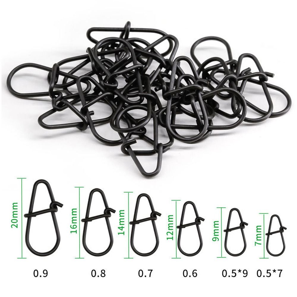 Tackle Box - 100 buah/lot kait pancing jepret hitam