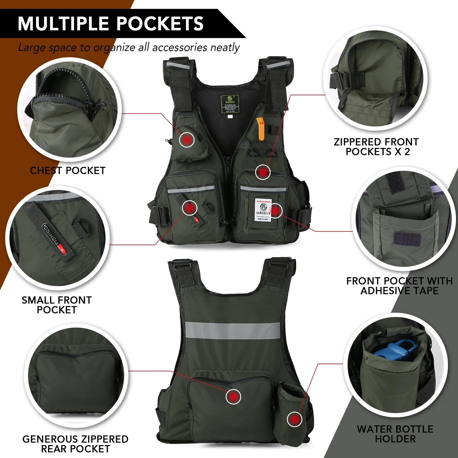 Fishing Vest Jacket - Rompi Pelampung Dewasa 2026 untuk Memancing