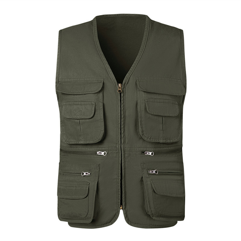 Fishing Vest Jacket - Rompi memancing mendaki taktis pria musim