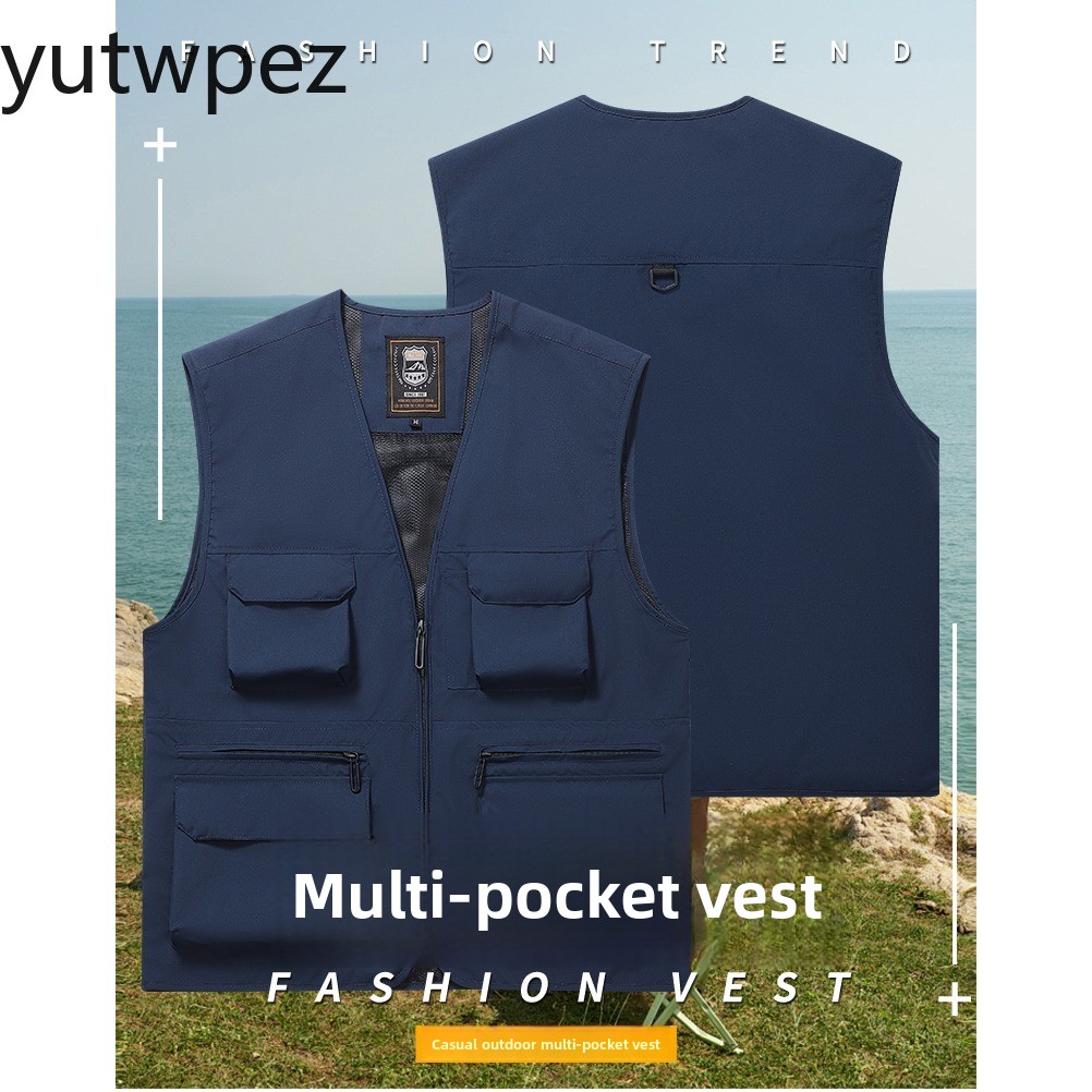 Fishing Vest Jacket - Rompi Jaket Tanpa Lengan Pria untuk