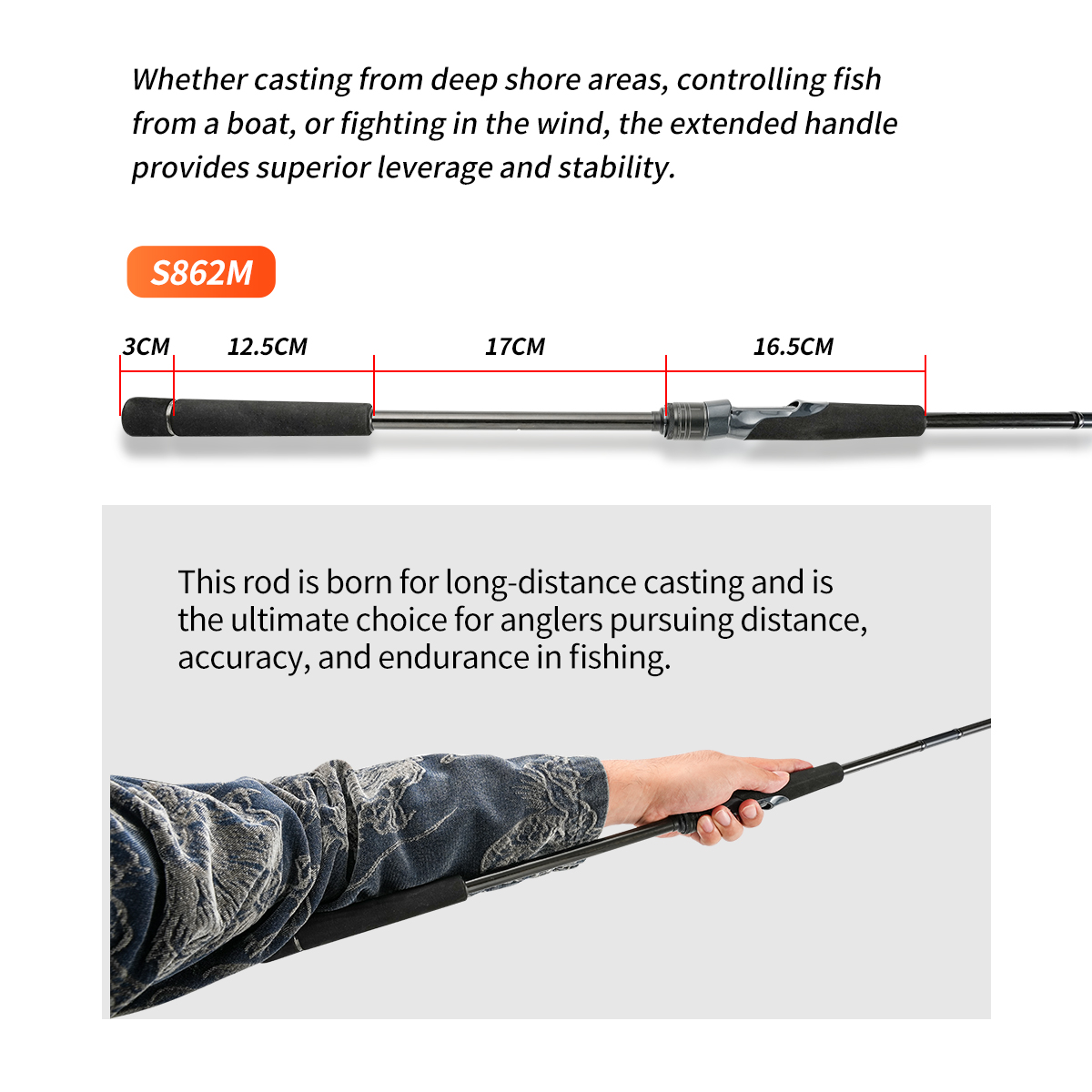 Joran Pancing Johncoo Long Cas - Surf Fishing Equipment ulasan dan harga