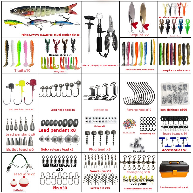 Set Aksesoris Umpan Pancing Lu - Tackle Box ulasan dan harga