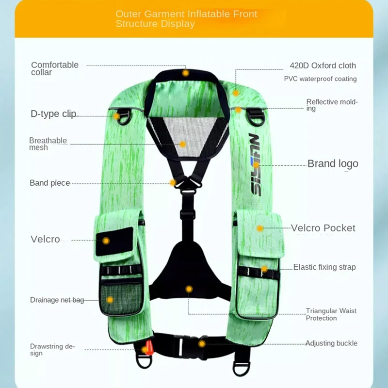 Jaket keselamatan memancing Lu - Fishing Vest Jacket ulasan dan harga