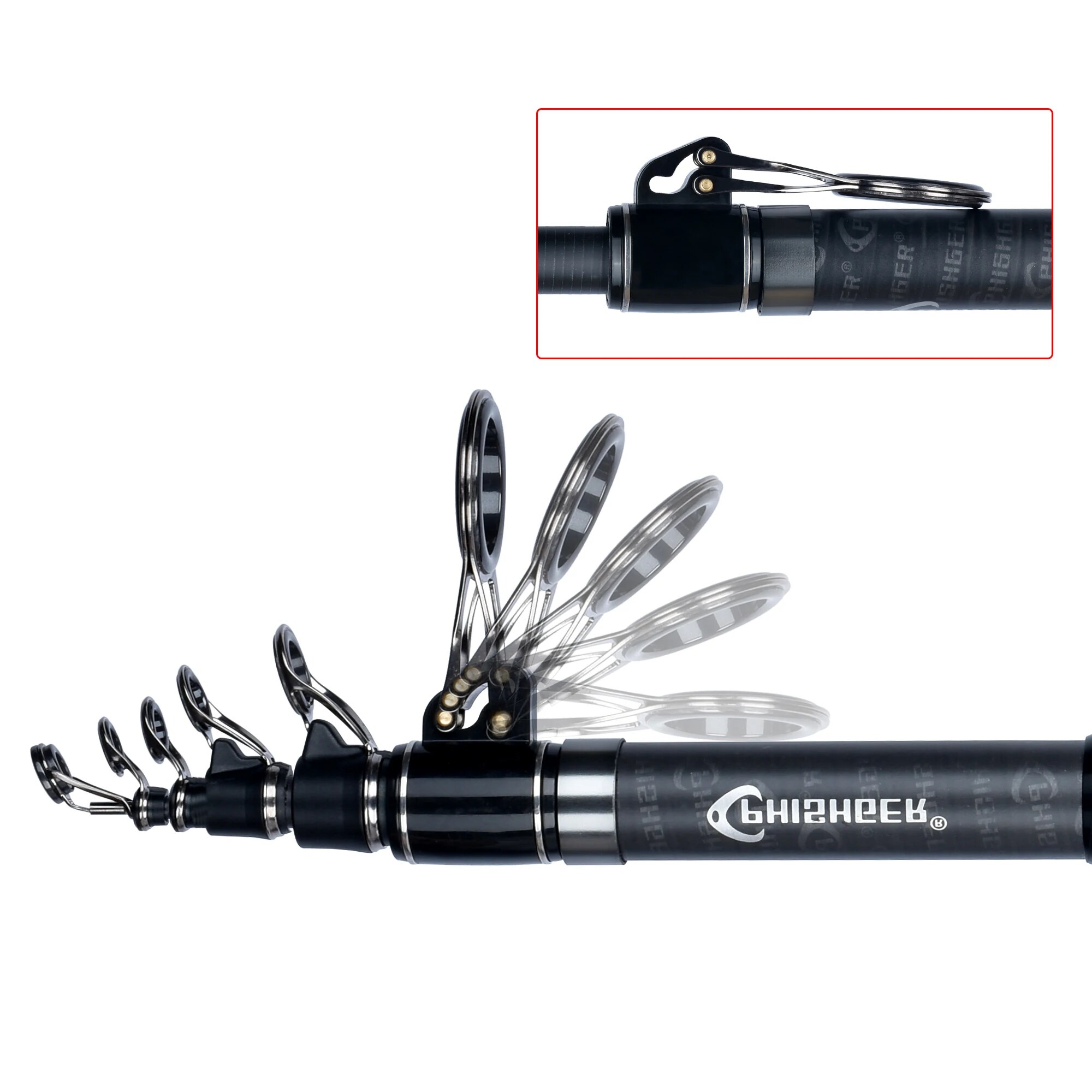 PHISHGER joran berputar telesk - Surf Fishing Equipment ulasan dan harga