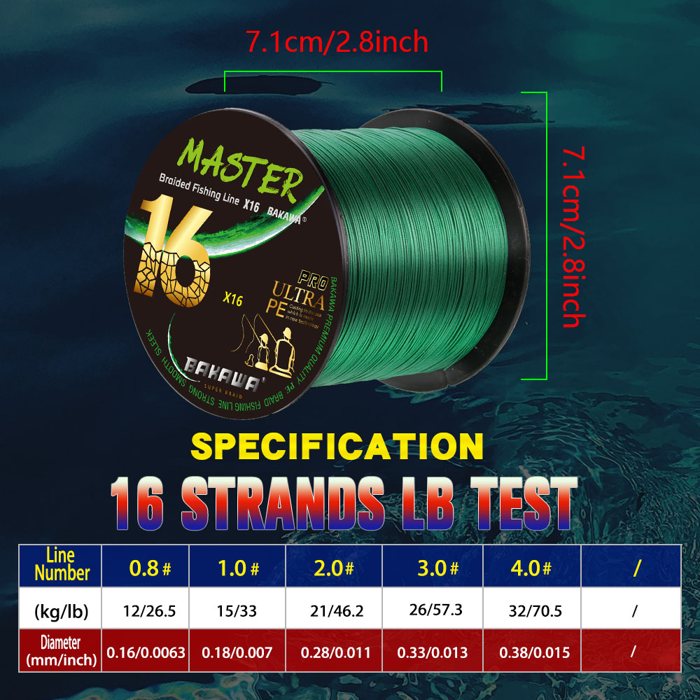 Senar Pancing BAKAWA X16 Stran - Fishing Equipment In Japanese ulasan dan harga