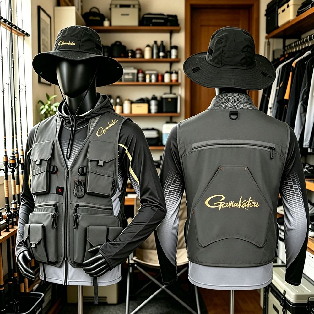 Rompi Pancing Gamakatsu Men Mu - Fishing Vest Jacket ulasan dan harga