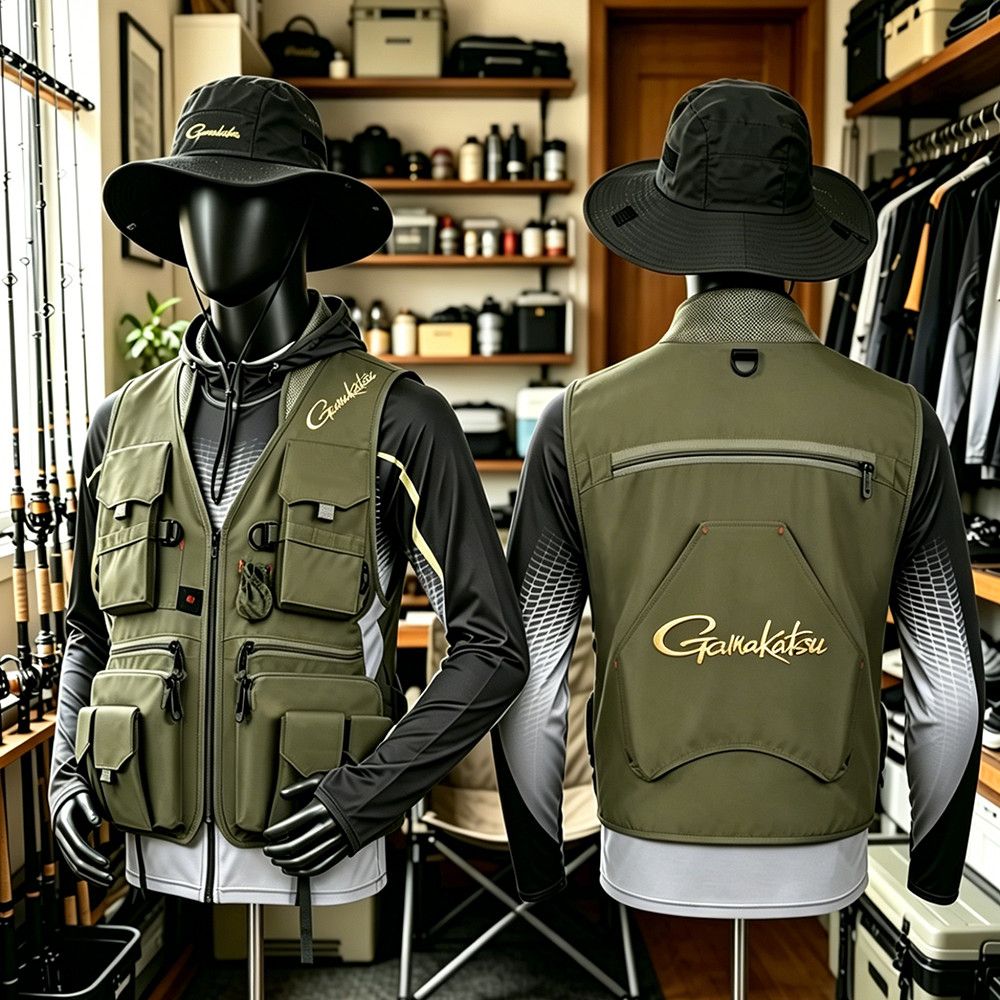 Rompi Pancing Gamakatsu Men Mu - Fishing Vest Jacket ulasan dan harga