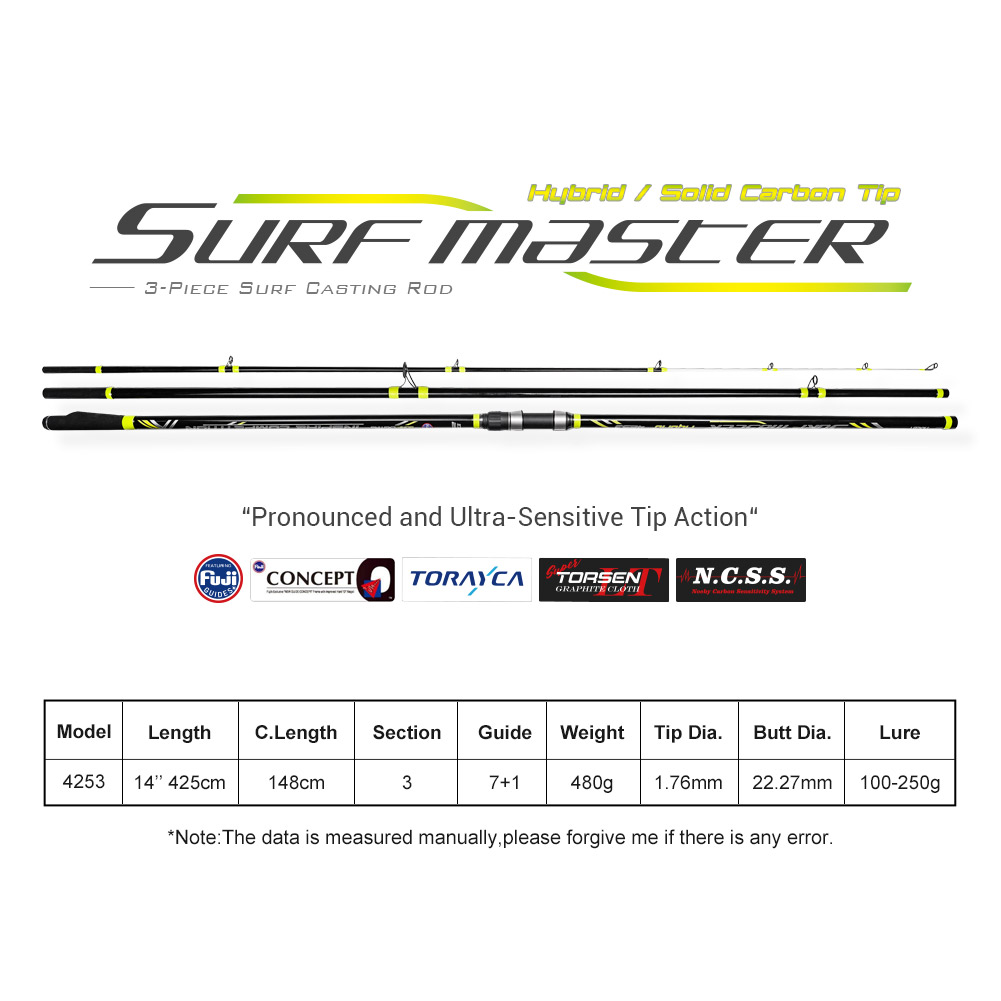 NOEBY joran pancing Casting 4. - Surf Fishing Equipment ulasan dan harga