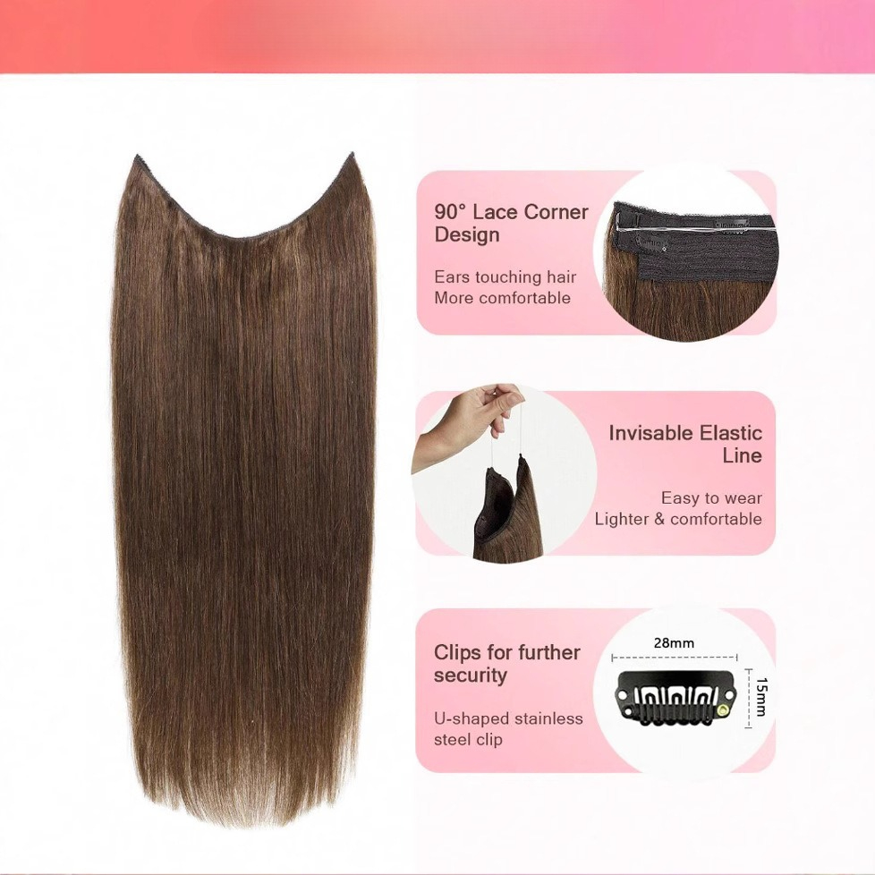 Wig rambut asli wanita dapat d - Fishing Line ulasan dan harga