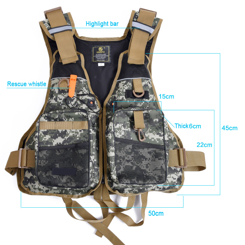 Rompi Pelampung Kamuflase Oxfo - Fishing Vest Jacket ulasan dan harga