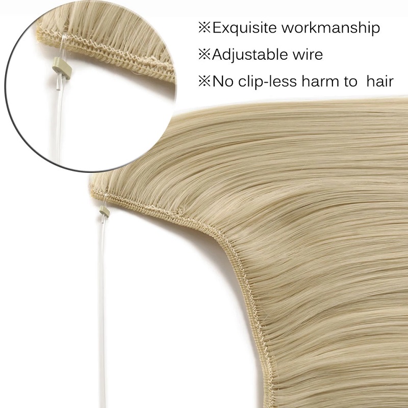 Ekstensi Rambut Satu Potong Si - Fishing Line ulasan dan harga